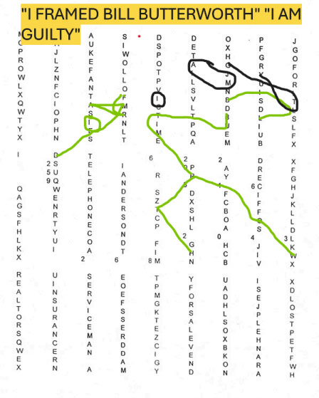 I framed Bill Butterworth, I am guilty