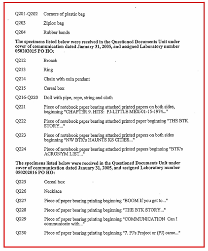 Official FBI Vault record page 5 - Dennis Rader