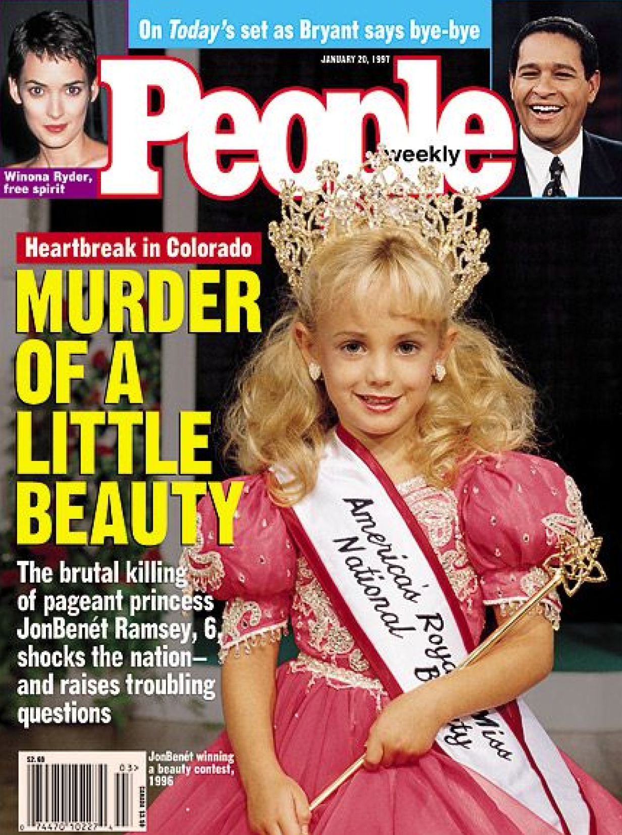 Jonbenet Ramsey pictured on People Magazine