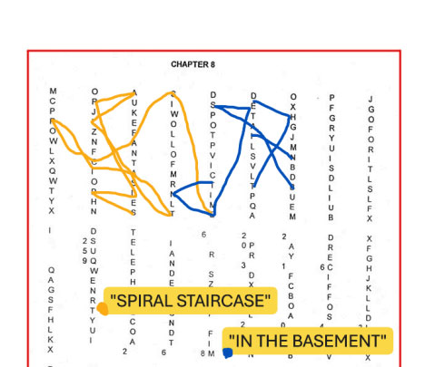 Spiral staircase in the basement